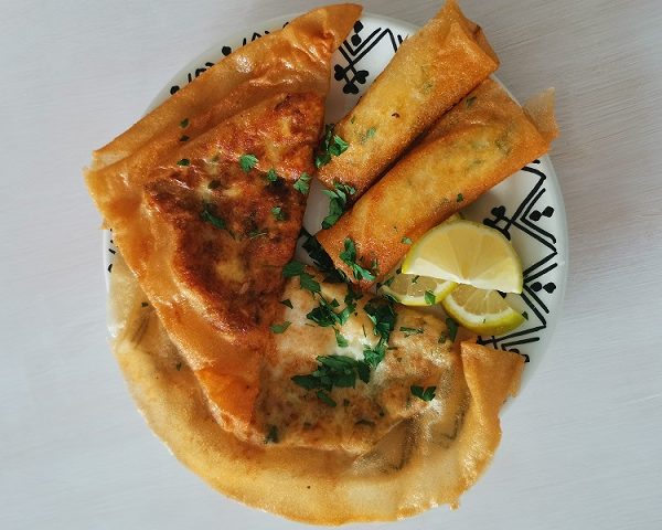 Classic Tunisian Brika with Aioli Sauce
